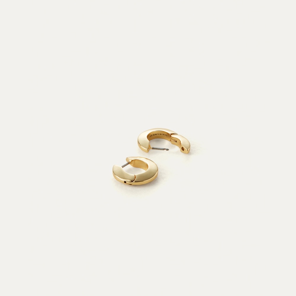 JENNY BIRD Toni Hinged Hoop Earrings - Small, Gold, BRAND NEW, $110 - Picture 4 of 9